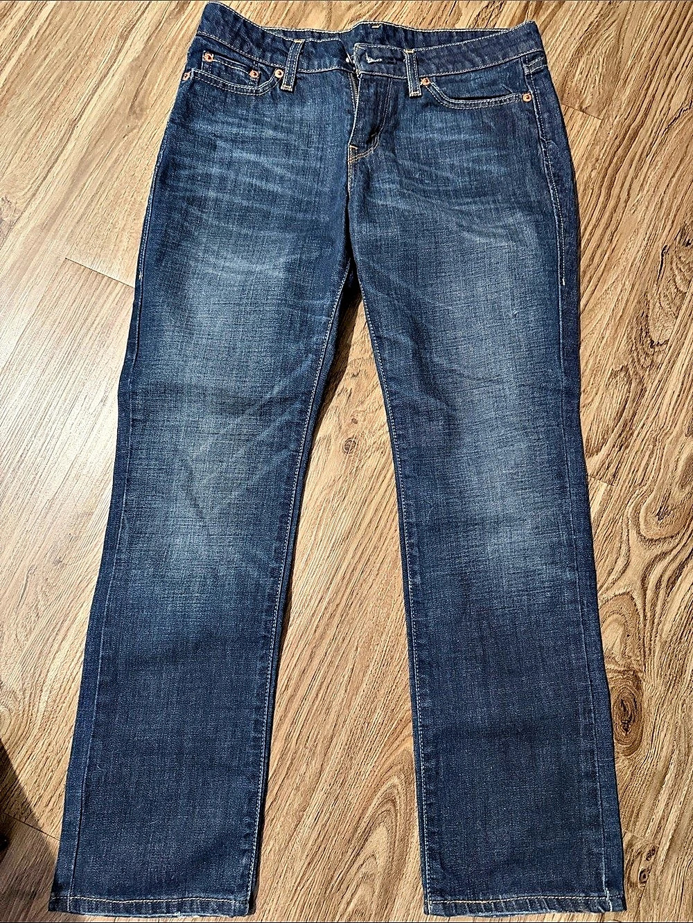 Levi's 532 Rise Straight Leg Jeans Blue Size 4 (S/C)